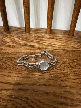 Fossil Women’s Silver-Tone Petite Dress Watch - Open Link Band